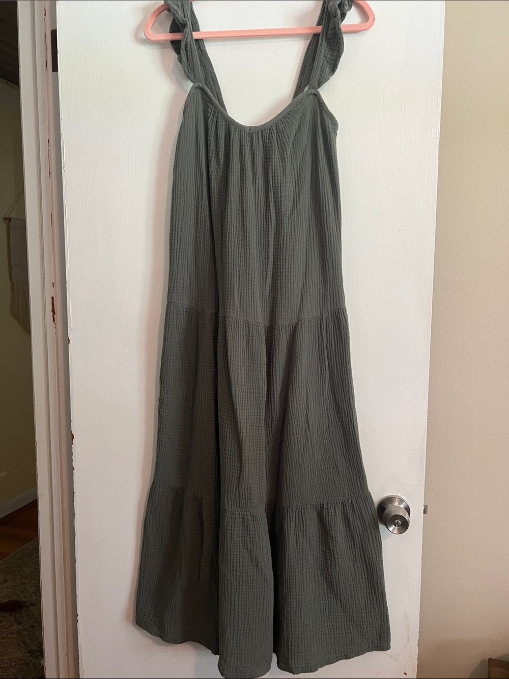 BB Dakota 100% Cotton Tiered Maxi Dress